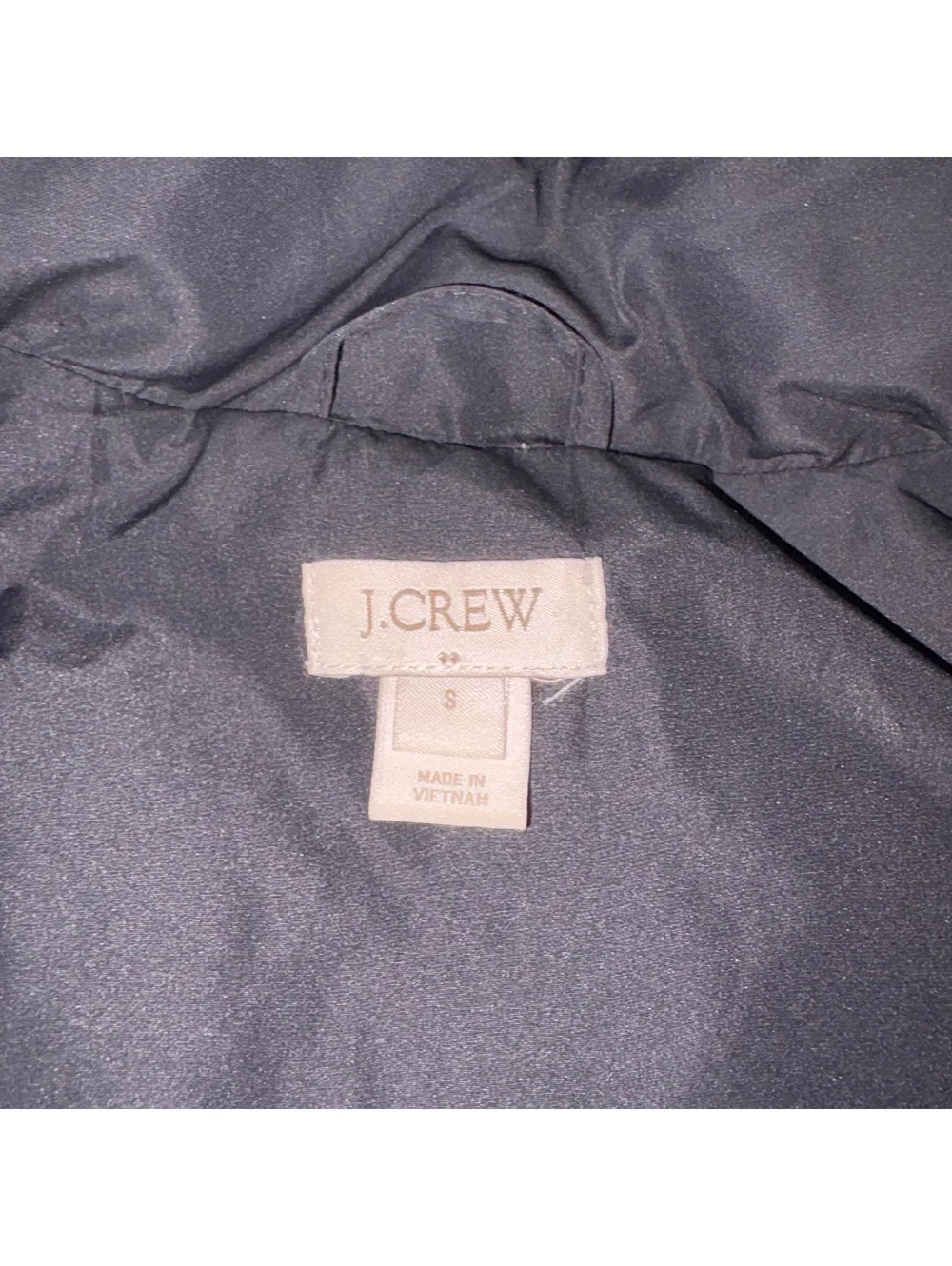 J.Crew Black Quilted Puffer Vest Woman’s Size Small Outdoor Jacket Vest Warm